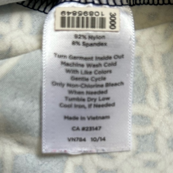 Talbots Navy Blue Dress with Nautical Rope Like Pattern Size Small - Picture 6 of 9